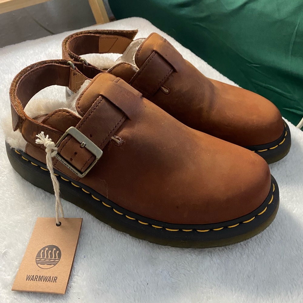 Doc Martin fur lined mules